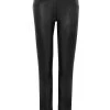 Dolcezza Leather Knit Pants 73115 -Fashion Clothing Line Store 73115 as front