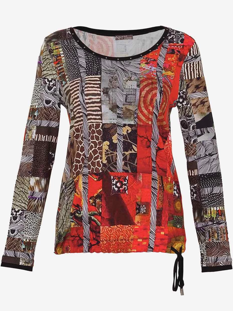 Dolcezza Top "Red Black Quilt" (73653) 3 Dolcezza Top "Red Black Quilt" (73653)