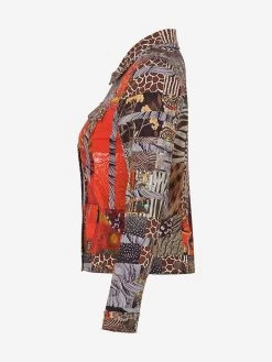 Dolcezza Jacket "Red Black Quilt" (73658) 9 Dolcezza Jacket "Red Black Quilt" (73658) -Fashion Clothing Line Store 73658 as side