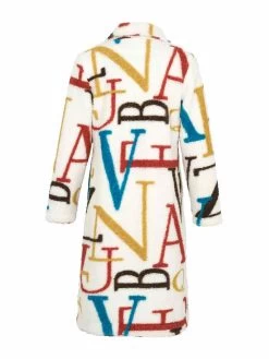 Dolcezza Sherpa Long Coat "Alphabet" (73880) 13 Dolcezza Sherpa Long Coat "Alphabet" (73880) -Fashion Clothing Line Store 73880 as back