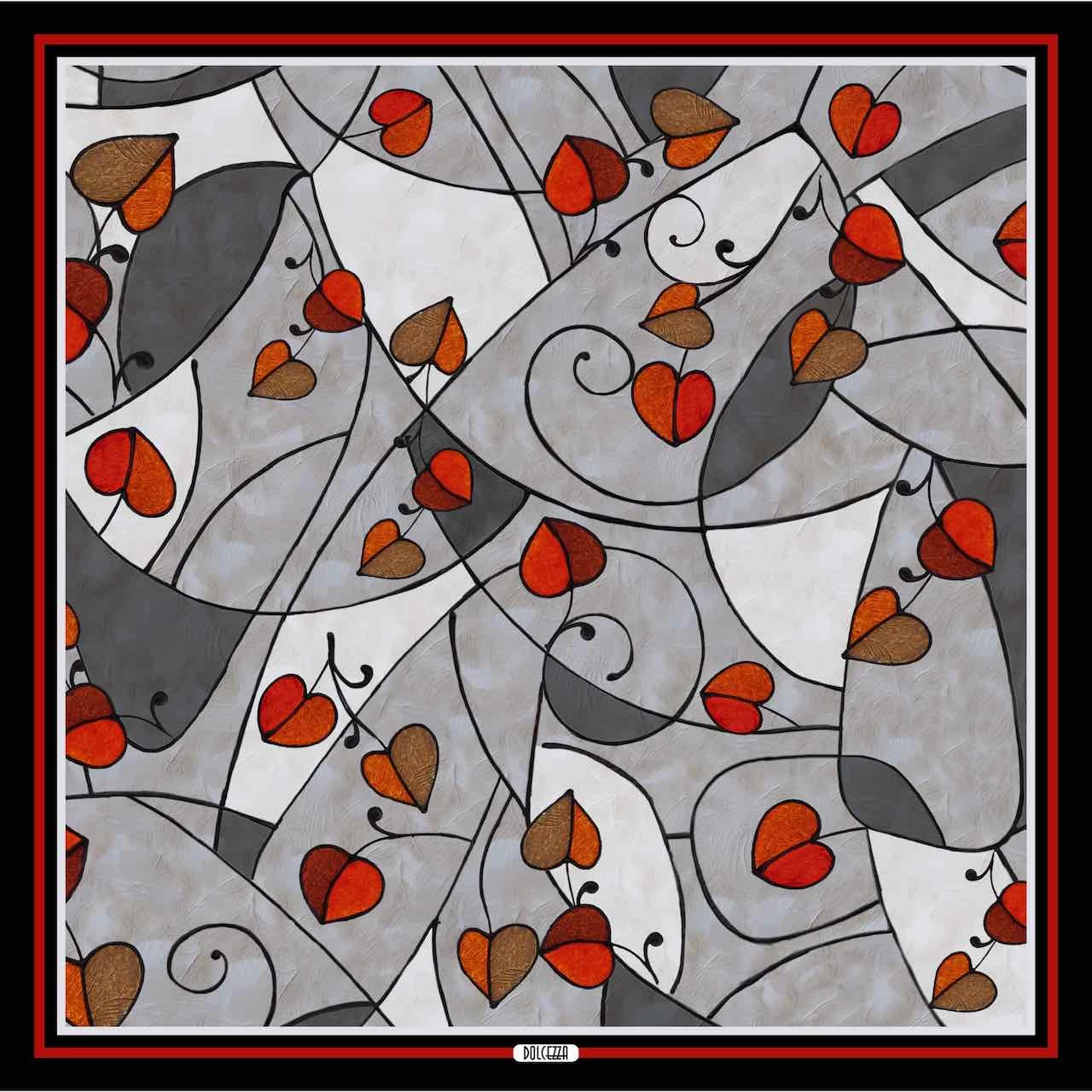 Dolcezza Silk Scarf "Albero Della Vita" (73921) 4 Dolcezza Silk Scarf "Albero Della Vita" (73921) - Image 2