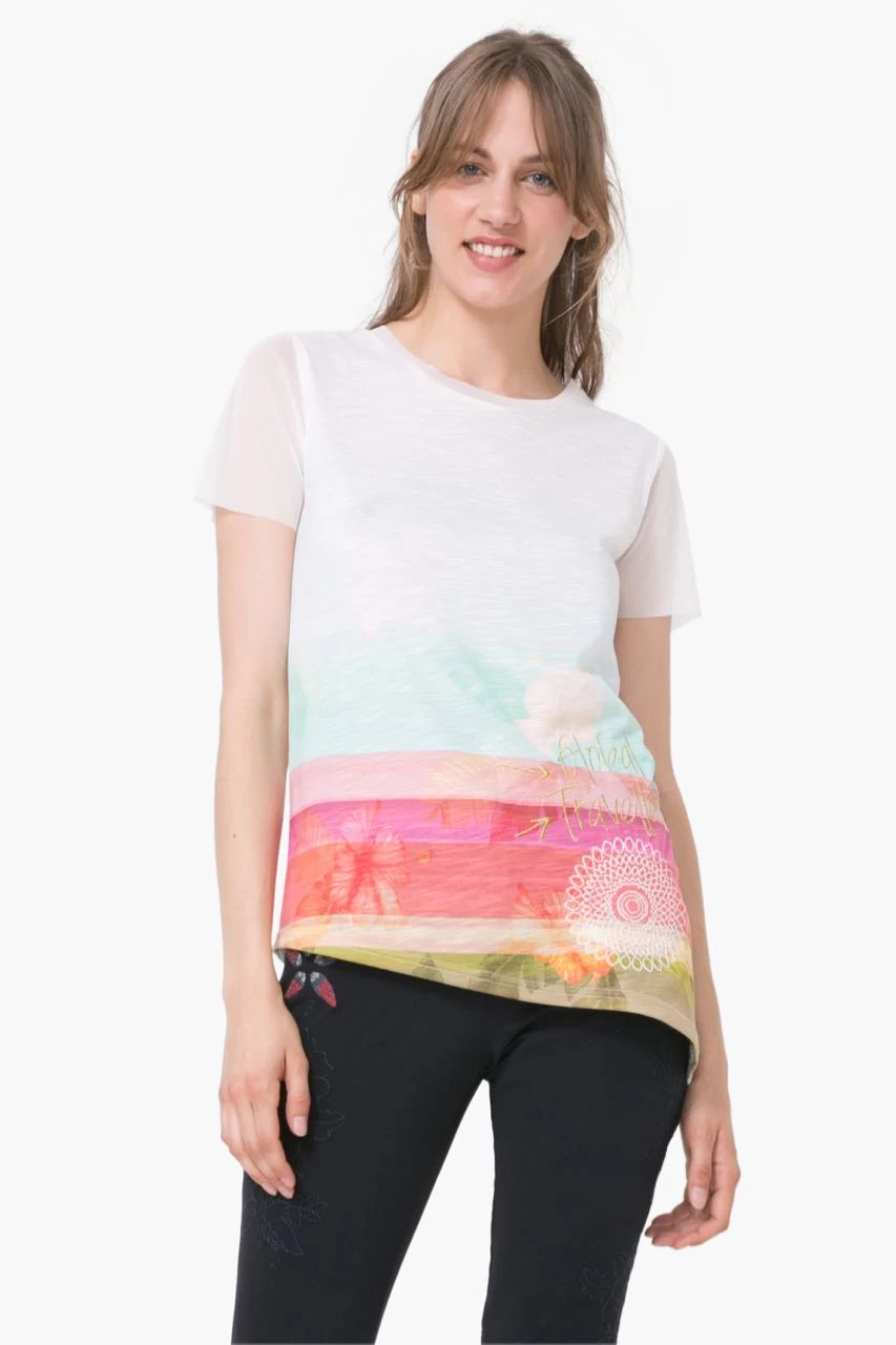 Desigual T-Shirt "Asimetric Polynesia" 3 Desigual T-Shirt "Asimetric Polynesia"