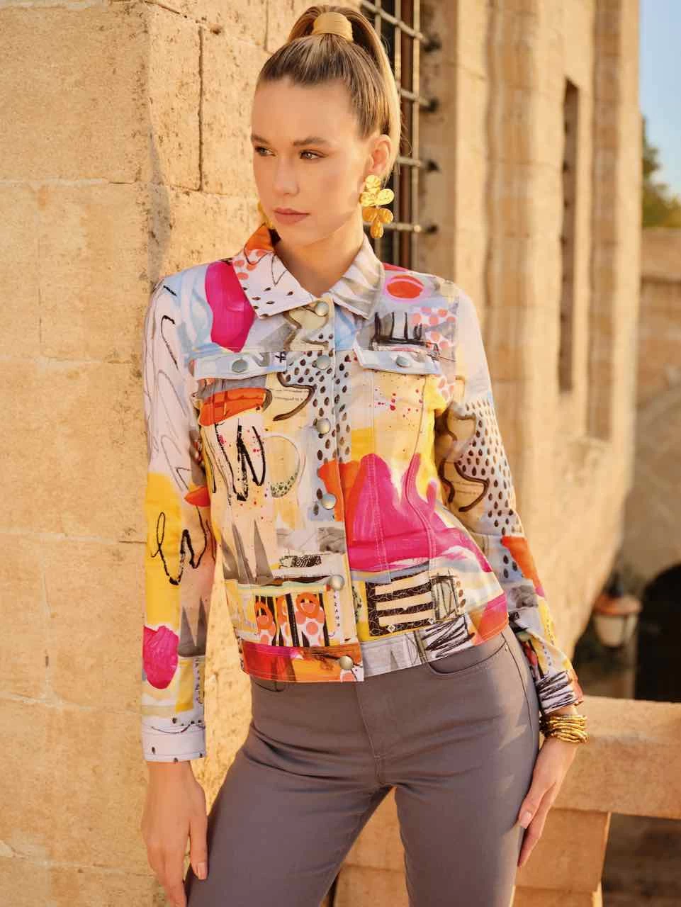 Dolcezza Bomber Jacket "Totem" (74637) 3 Dolcezza Bomber Jacket "Totem" (74637)