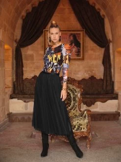 Dolcezza Long Tulle Skirt "Forever Black And White" (74134) 12 Dolcezza Long Tulle Skirt "Forever Black And White" (74134) -Fashion Clothing Line Store 74663 74134 2 1