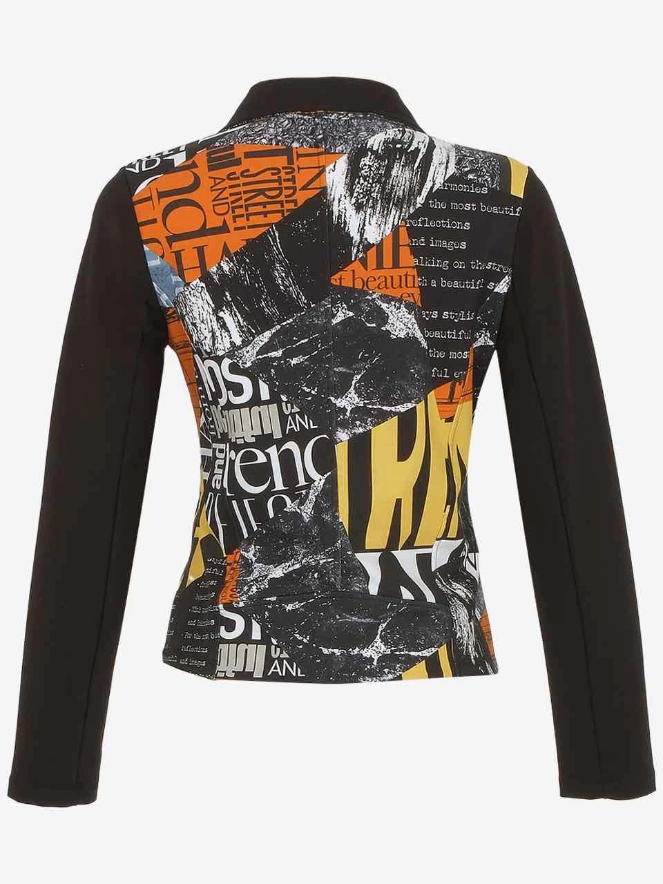 Dolcezza Zip Jacket "Newspaper" (74667) 4 Dolcezza Zip Jacket "Newspaper" (74667) - Image 2