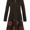 Dolcezza Hoodie Dress "Moving Target Pilot" (74687) -Fashion Clothing Line Store 74687 Dolcezza Knit Dress with Hood Moving Target Pilot