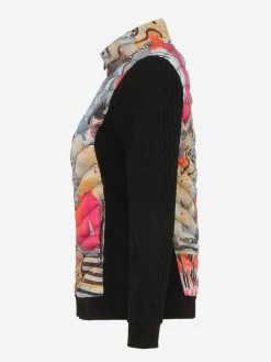 Dolcezza Jacket "Totem" (74838) 10 Dolcezza Jacket "Totem" (74838) -Fashion Clothing Line Store 74838 Dolcezza Fall Winter Hybrid Jacket Knit Sleeves TOTEM