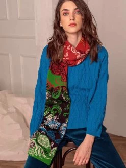 IVKO Merino Wool Scarf "Geometric Pattern 202683" (2 Colours) 13 IVKO Merino Wool Scarf "Geometric Pattern 202683" (2 Colours) -Fashion Clothing Line Store 7C8A4311