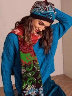 IVKO Merino Wool Scarf "Geometric Pattern 202683" (2 Colours) 11 IVKO Merino Wool Scarf "Geometric Pattern 202683" (2 Colours) -Fashion Clothing Line Store 7C8A4330