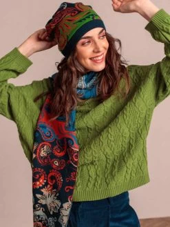 IVKO Merino Wool Scarf "Geometric Pattern 202683" (2 Colours) 12 IVKO Merino Wool Scarf "Geometric Pattern 202683" (2 Colours) -Fashion Clothing Line Store 7C8A4486