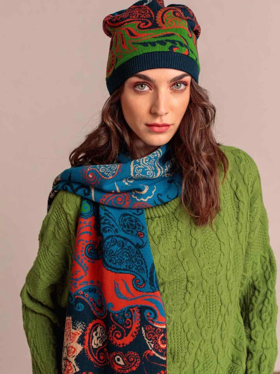 IVKO Merino Wool Scarf "Geometric Pattern 202683" (2 Colours) 9 IVKO Merino Wool Scarf "Geometric Pattern 202683" (2 Colours) - Image 7