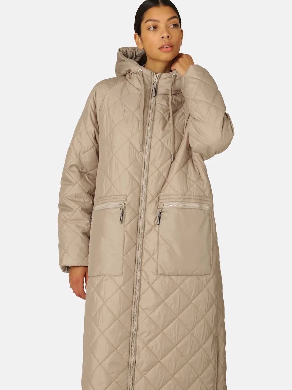 Ilse Jacobsen Padded Coat Aerial01 (Cobblestone) 4 Ilse Jacobsen Padded Coat Aerial01 (Cobblestone) - Image 2