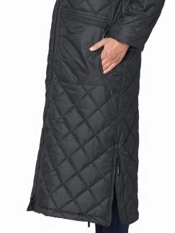 Ilse Jacobsen Padded Coat Aerial01 (Black) 9 Ilse Jacobsen Padded Coat Aerial01 (Black) -Fashion Clothing Line Store AERIAL01 Ilse Jacobsen Long Winter Padded Coat Black
