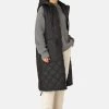 Ilse Jacobsen Padded Vest Aerial02 (Black) 2 Ilse Jacobsen Padded Vest Aerial02 (Black) -Fashion Clothing Line Store AERIAL02 Ilse Jacobsen Padded Long Vest Black