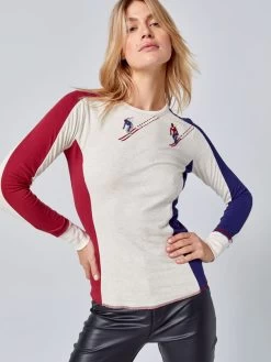 Alp N Rock "Retro Ski Crew Shirt" (Off-White)