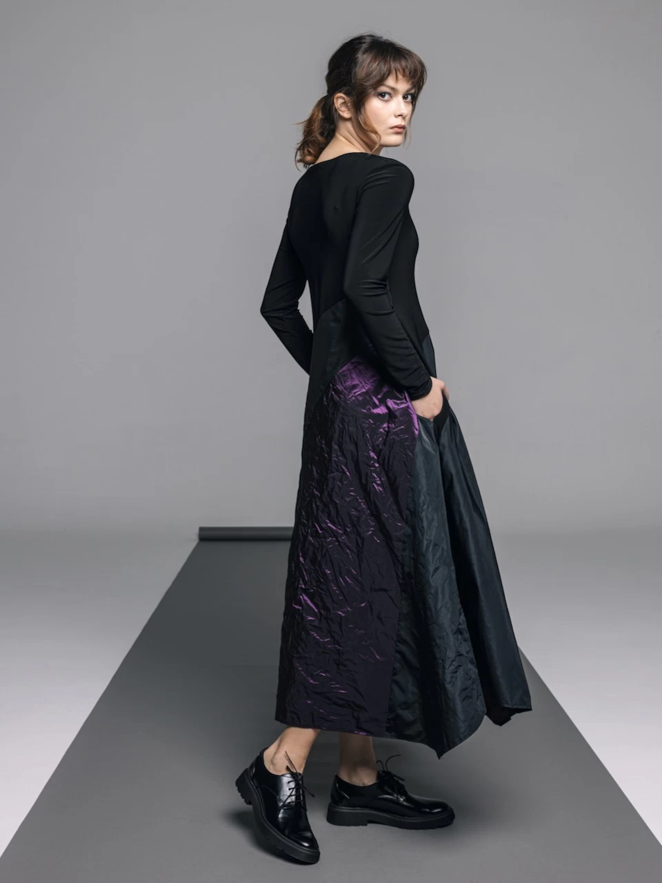 Igor Dobranic Dress "Palermo" (Black/Plum) 4 Igor Dobranic Dress "Palermo" (Black/Plum) - Image 2