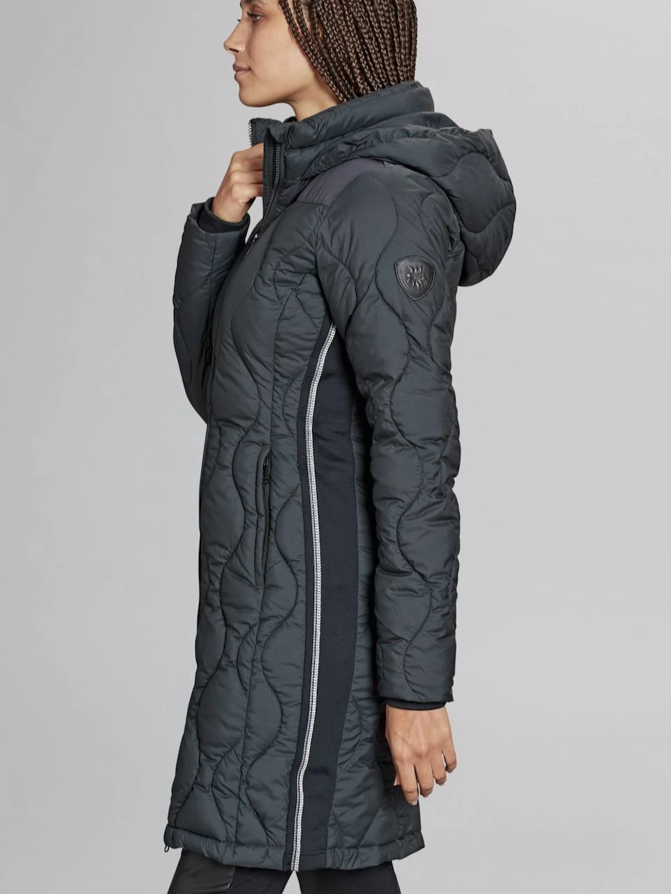 Alp N Rock Long Winter Jacket "Chamonix" (Black) 6 Alp N Rock Long Winter Jacket "Chamonix" (Black) - Image 4