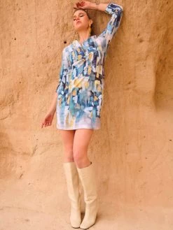 Dolcezza Dress "Abstract" (73624) 11 Dolcezza Dress "Abstract" (73624) -Fashion Clothing Line Store Angel Movano Rivas 73624 1 Dolcezza FALL23