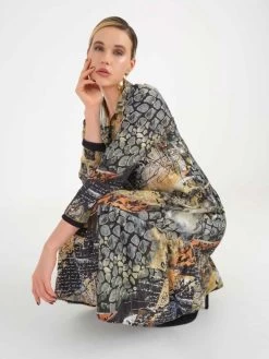 Dolcezza Dress "Postal" (72638) 11 Dolcezza Dress "Postal" (72638) -Fashion Clothing Line Store Carol Staub Postal 72638 a Simply Art Fall 22