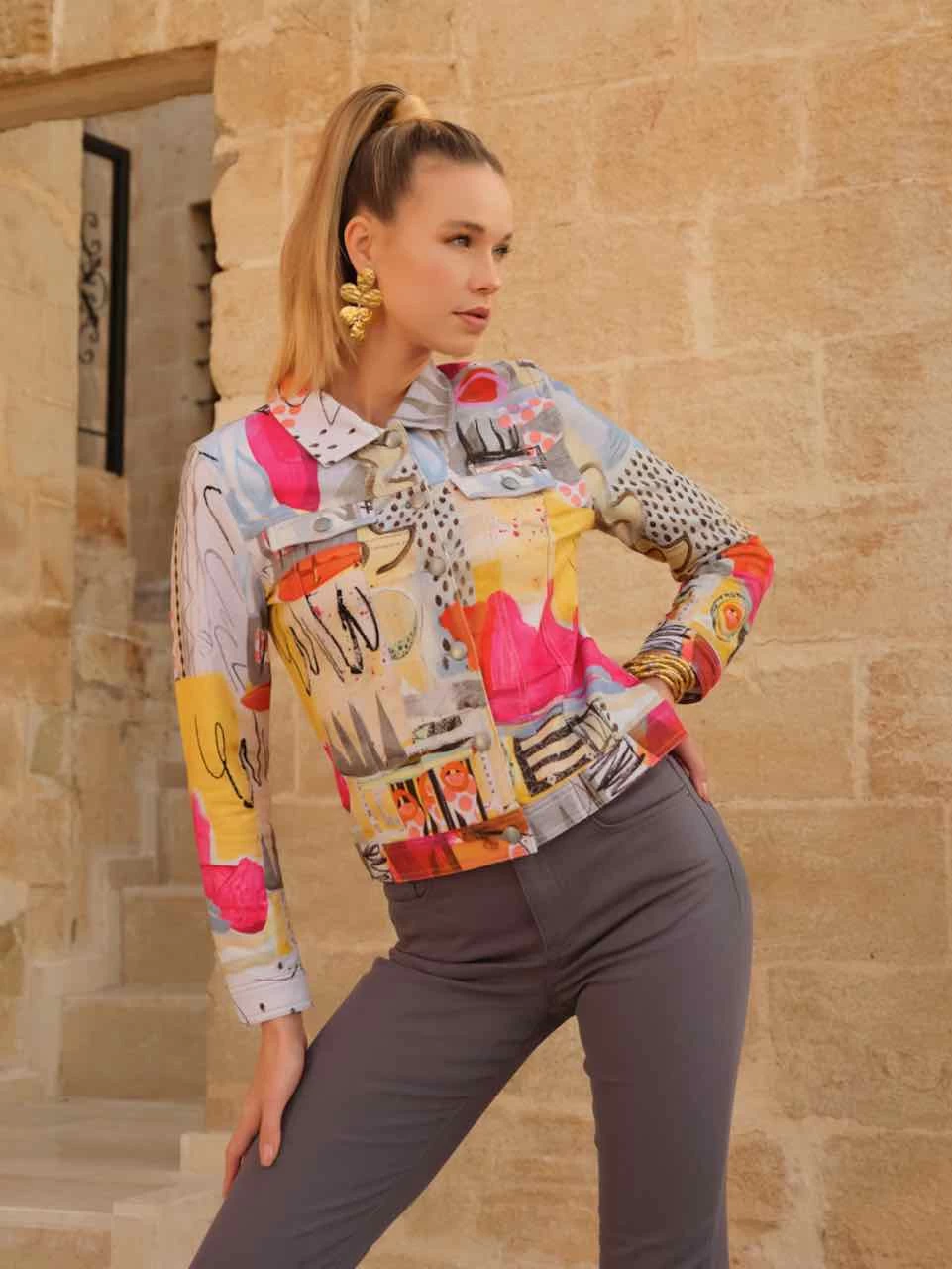 Dolcezza Bomber Jacket "Totem" (74637) 7 Dolcezza Bomber Jacket "Totem" (74637) - Image 5