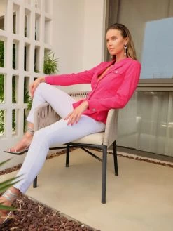 Dolcezza Jacket Blazer 24202 (Fuchsia) 11 Dolcezza Jacket Blazer 24202 (Fuchsia) -Fashion Clothing Line Store Dolcezza Add Some Colors 24202 Dolcezza SP24 scaled 1