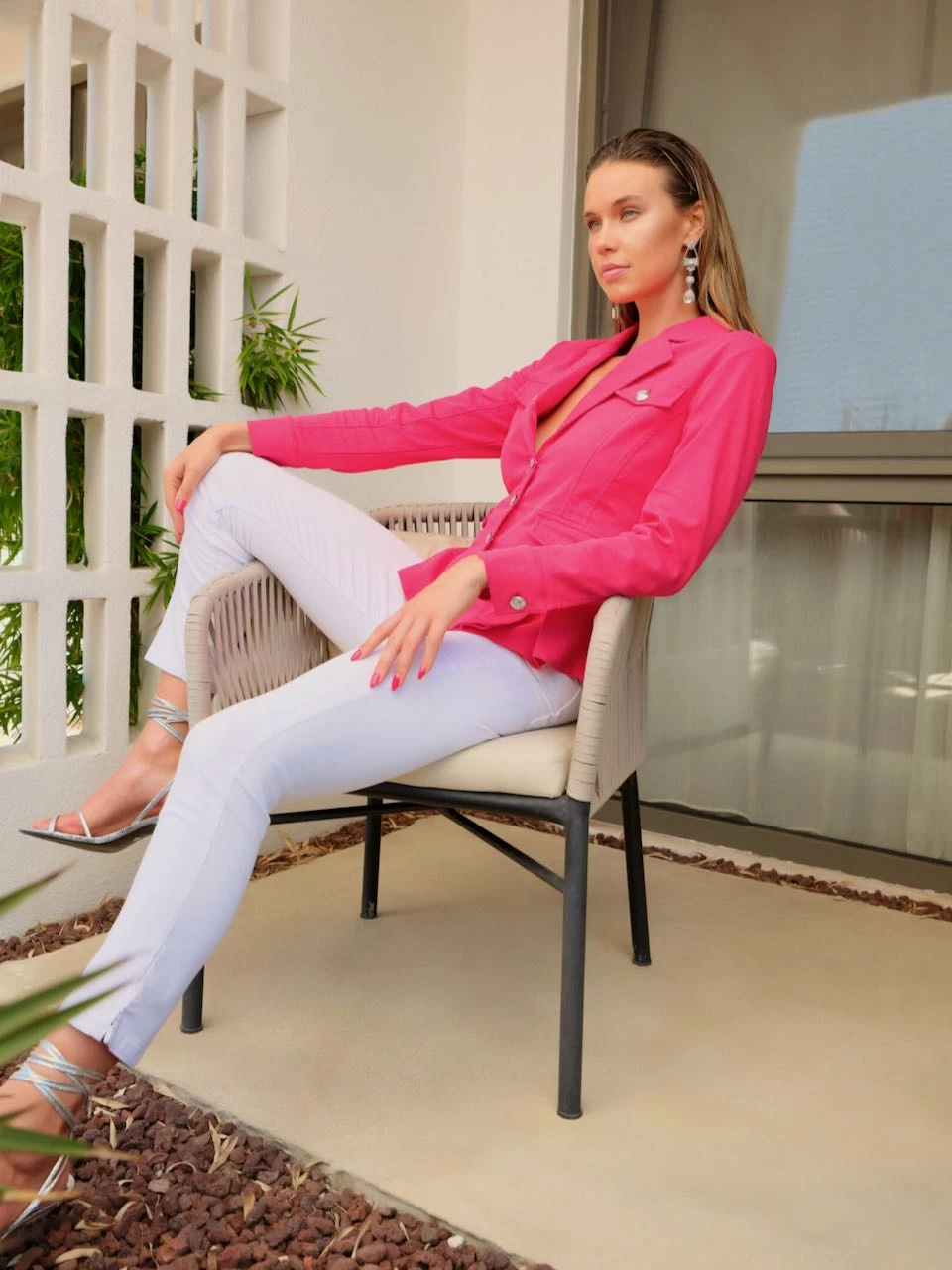 Dolcezza Jacket Blazer 24202 (Fuchsia) 6 Dolcezza Jacket Blazer 24202 (Fuchsia) - Image 4