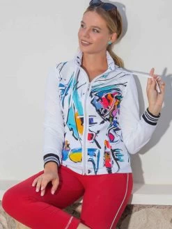 Dolcezza Zip Cardigan "Thétys" (22718)