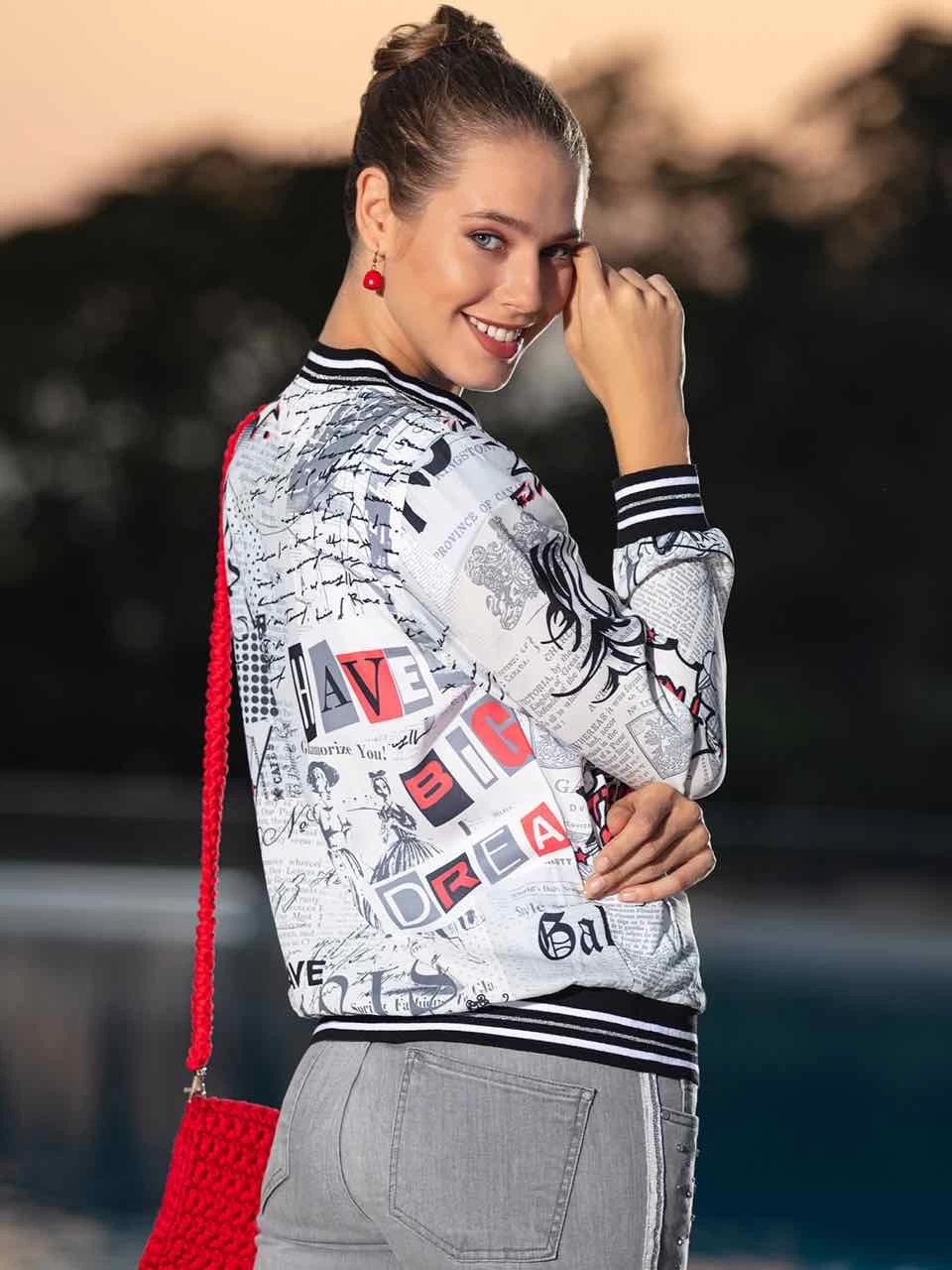 Dolcezza "Vintage Newspaper Cardigan 20164" 4 Dolcezza "Vintage Newspaper Cardigan 20164" - Image 2