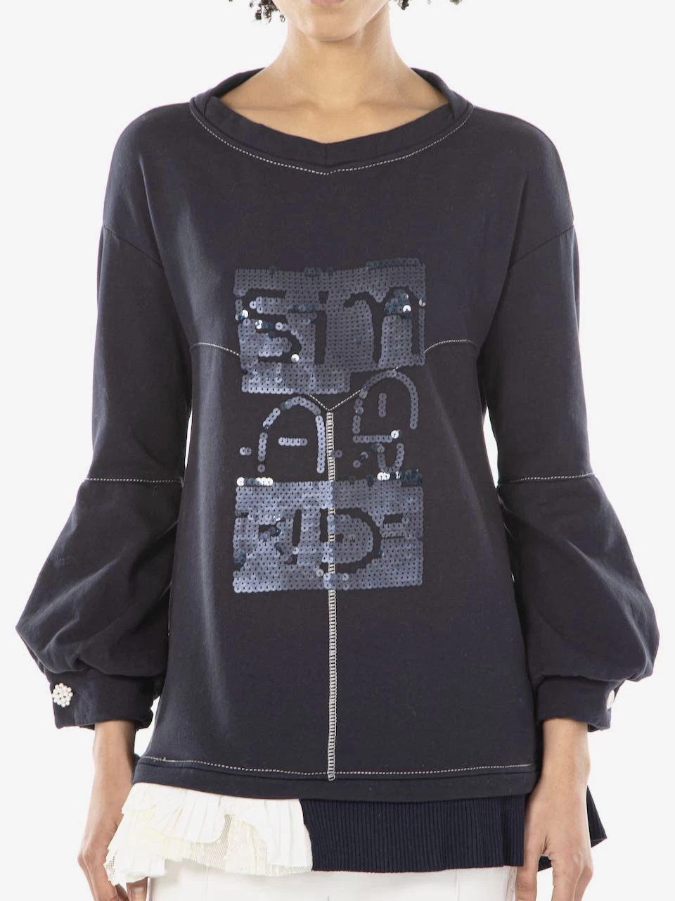 Elisa Cavaletti Sweatshirt With Sequins (EJW225519900) 5 Elisa Cavaletti Sweatshirt With Sequins (EJW225519900) - Image 3