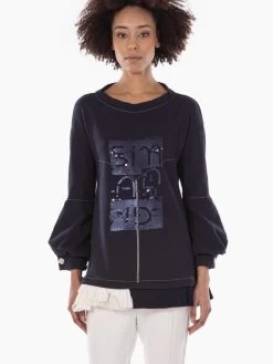 Elisa Cavaletti Sweatshirt With Sequins (EJW225519900)