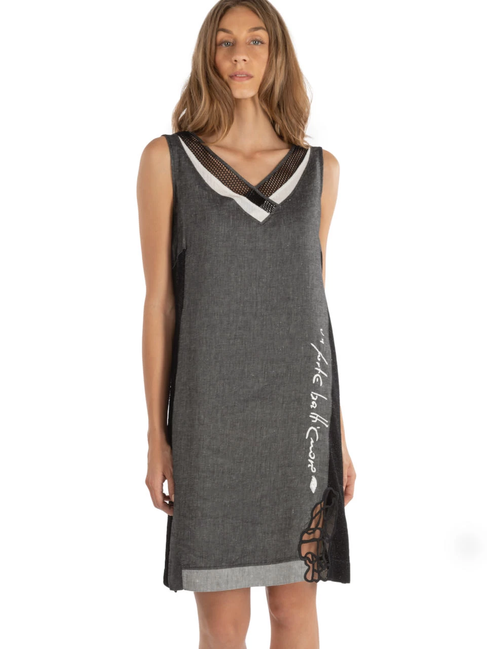 Elisa Cavaletti Linen Dress (ELP222040602) 3 Elisa Cavaletti Linen Dress (ELP222040602)