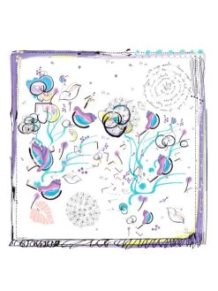 Elisa Cavaletti Silk Scarf (ELP210856806) 6 Elisa Cavaletti Silk Scarf (ELP210856806) -Fashion Clothing Line Store Elisa Cavaletti Square Silk Scarf ELP210856800.001