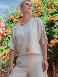 EverSassy By Dolcezza Linen Top "Natural Life" (62206)