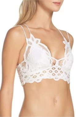 Free People Bralette "Adella" (White) -Fashion Clothing Line Store Free People Adella Bralette White 4