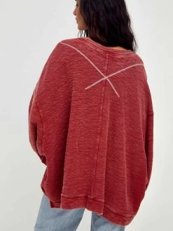 Free People "Come Again Tee" (2 Colours) 11 Free People "Come Again Tee" (2 Colours) -Fashion Clothing Line Store Free People Cme Again Tee Sanguine