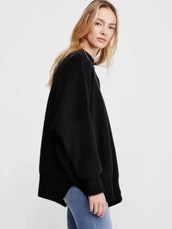 Free People "Easy Street Tunic" (3 New Colours) 18 Free People "Easy Street Tunic" (3 New Colours) -Fashion Clothing Line Store Free People Easy Street Tunic Sweater Black