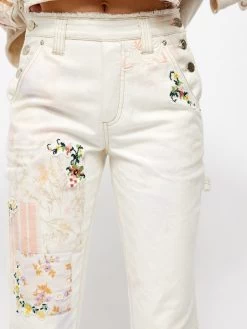 Free People "Love Alive Boyfriend Jeans" 10 Free People "Love Alive Boyfriend Jeans" -Fashion Clothing Line Store Free People Love Alive Boyfriend Jeans Ivory Original