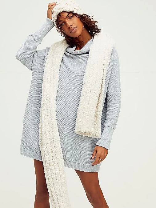 Free People "Ottoman Slouchy Tunic" (Powder Blue) 3 Free People "Ottoman Slouchy Tunic" (Powder Blue)