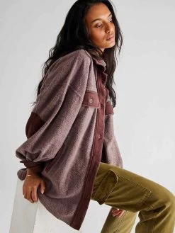 Free People "Ruby Jacket" (Date Night) -Fashion Clothing Line Store Free People Ruby Jacket Date Night Deep Blown Burgundy