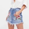 Free People Skirt "Wild Rose Embroidered Mini" 1 Free People Skirt "Wild Rose Embroidered Mini" -Fashion Clothing Line Store Free People WILD ROSE EMBR MINI Skirt