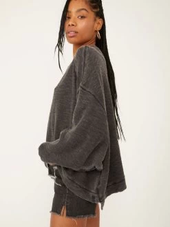 Free People "Come Again Tee" (2 Colours) 13 Free People "Come Again Tee" (2 Colours) -Fashion Clothing Line Store Free people Come Again Tee Black Grey