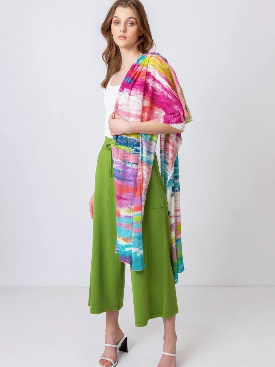 IVKO Shawl Scarf "Stripe Pattern 221587" 4 IVKO Shawl Scarf "Stripe Pattern 221587" - Image 2