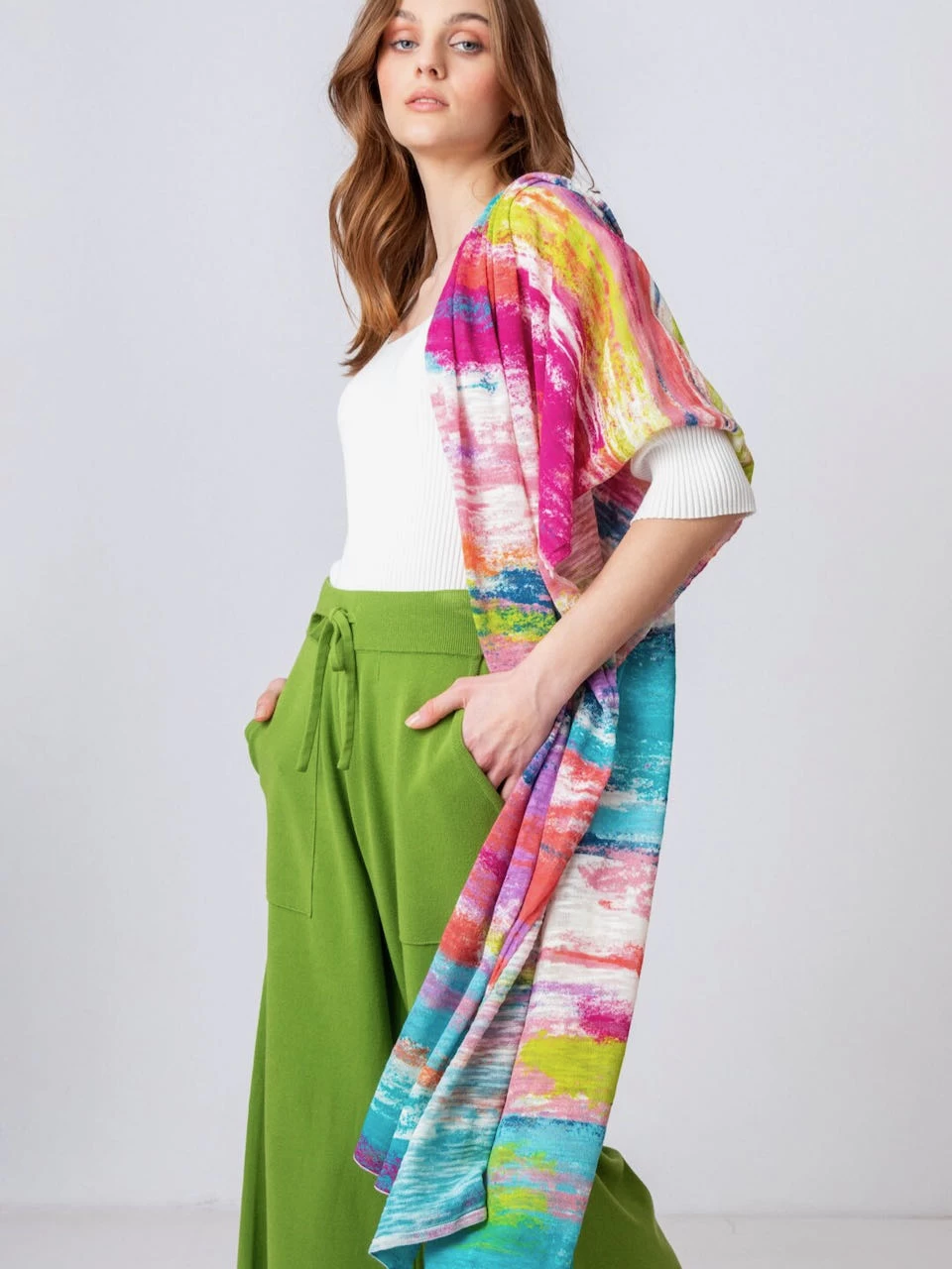 IVKO Shawl Scarf "Stripe Pattern 221587" 6 IVKO Shawl Scarf "Stripe Pattern 221587" - Image 4