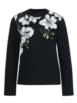 IVKO Jacquard Pullover Orchid Motive 232634 (2 Colours) 14 IVKO Jacquard Pullover Orchid Motive 232634 (2 Colours) -Fashion Clothing Line Store IVKO Woman AutumnWinter 2023 019 232634.019