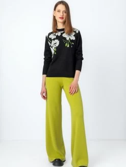 IVKO Jacquard Pullover Orchid Motive 232634 (2 Colours) 16 IVKO Jacquard Pullover Orchid Motive 232634 (2 Colours) -Fashion Clothing Line Store IVKO Woman AutumnWinter 2023 019 232634.019 4