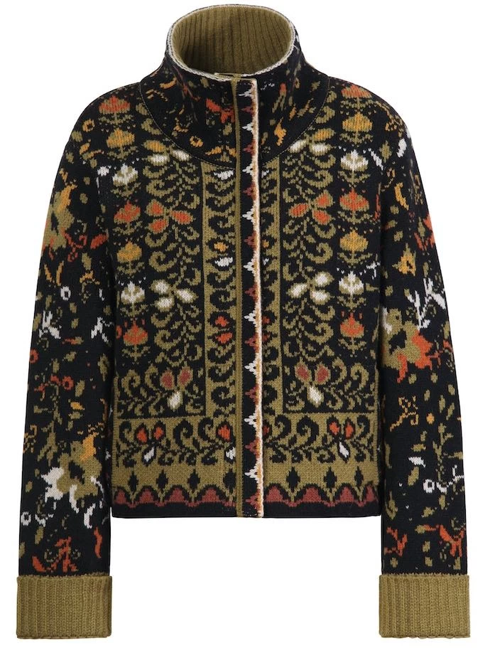 IVKO Roll-Neck Jacket Floral Pattern 232513 4 IVKO Roll-Neck Jacket Floral Pattern 232513 - Image 2