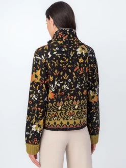 IVKO Roll-Neck Jacket Floral Pattern 232513 9 IVKO Roll-Neck Jacket Floral Pattern 232513 -Fashion Clothing Line Store IVKO Woman AutumnWinter 2023 026 232513.026 3