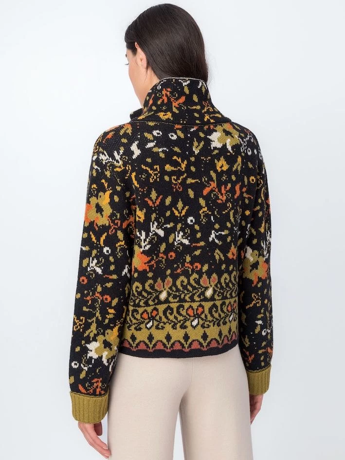 IVKO Roll-Neck Jacket Floral Pattern 232513 5 IVKO Roll-Neck Jacket Floral Pattern 232513 - Image 3