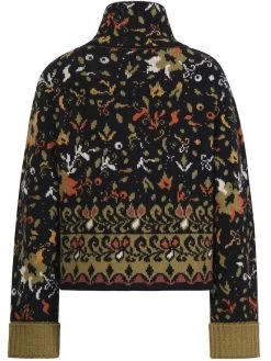 IVKO Roll-Neck Jacket Floral Pattern 232513 10 IVKO Roll-Neck Jacket Floral Pattern 232513 -Fashion Clothing Line Store IVKO Woman AutumnWinter 2023 026 232513.026 4