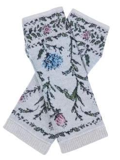 IVKO Wool Wrist Warmers Floral Pattern 222584 (2 Colours)